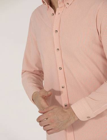 Tarçın Slim Fit Uzun Kollu Gömlek