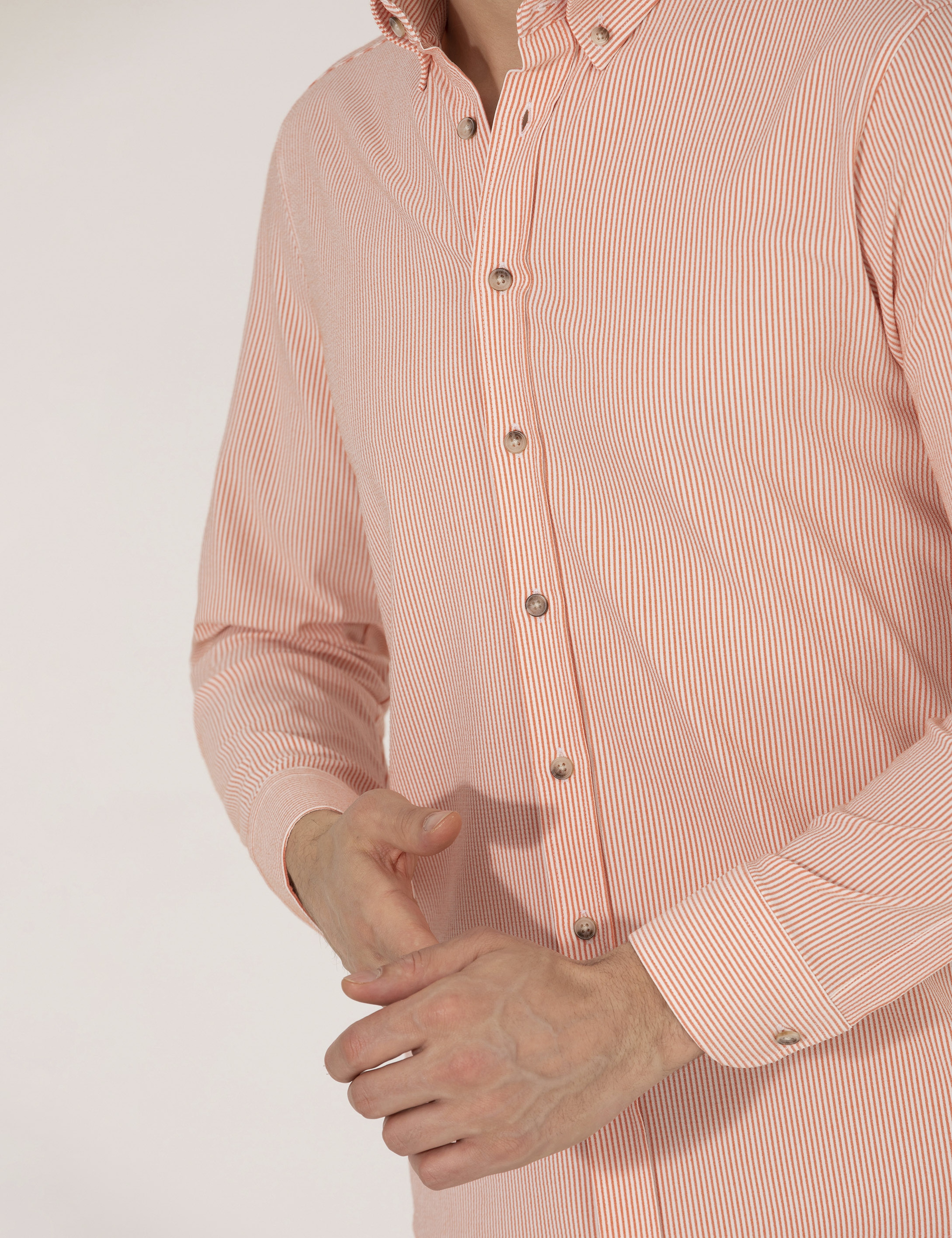 Tarçın Slim Fit Uzun Kollu Gömlek - Image 7