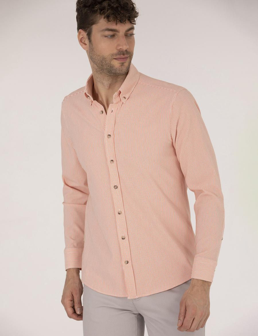 Tarçın Slim Fit Uzun Kollu Gömlek