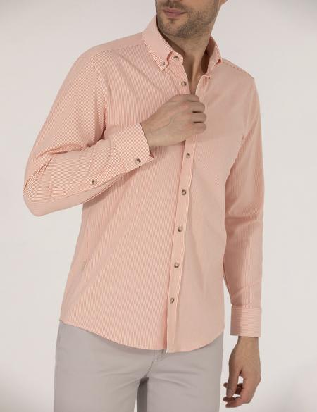 Tarçın Slim Fit Uzun Kollu Gömlek - 50266609118