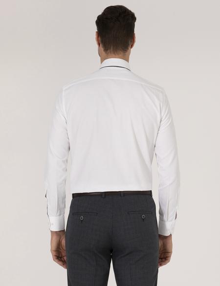 Beyaz Regular Fit Uzun Kollu Klasik Gömlek - 50268193007