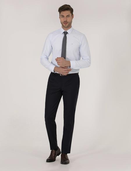 Açık Mavi Slim Fit Uzun Kollu Klasik Gömlek - 50268203007