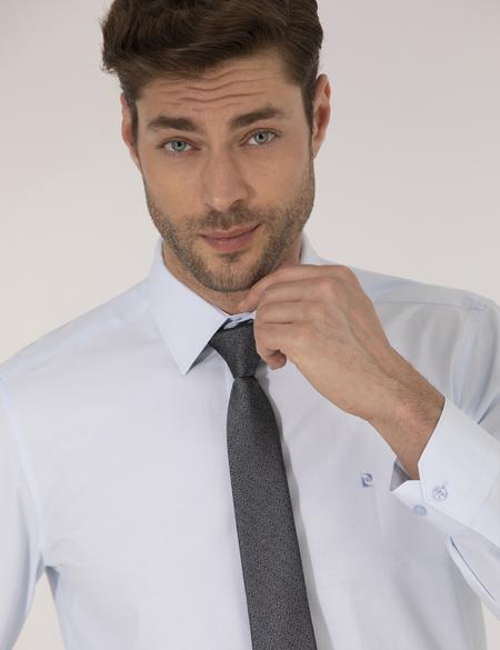 Açık Mavi Slim Fit Uzun Kollu Klasik Gömlek - 50268203007