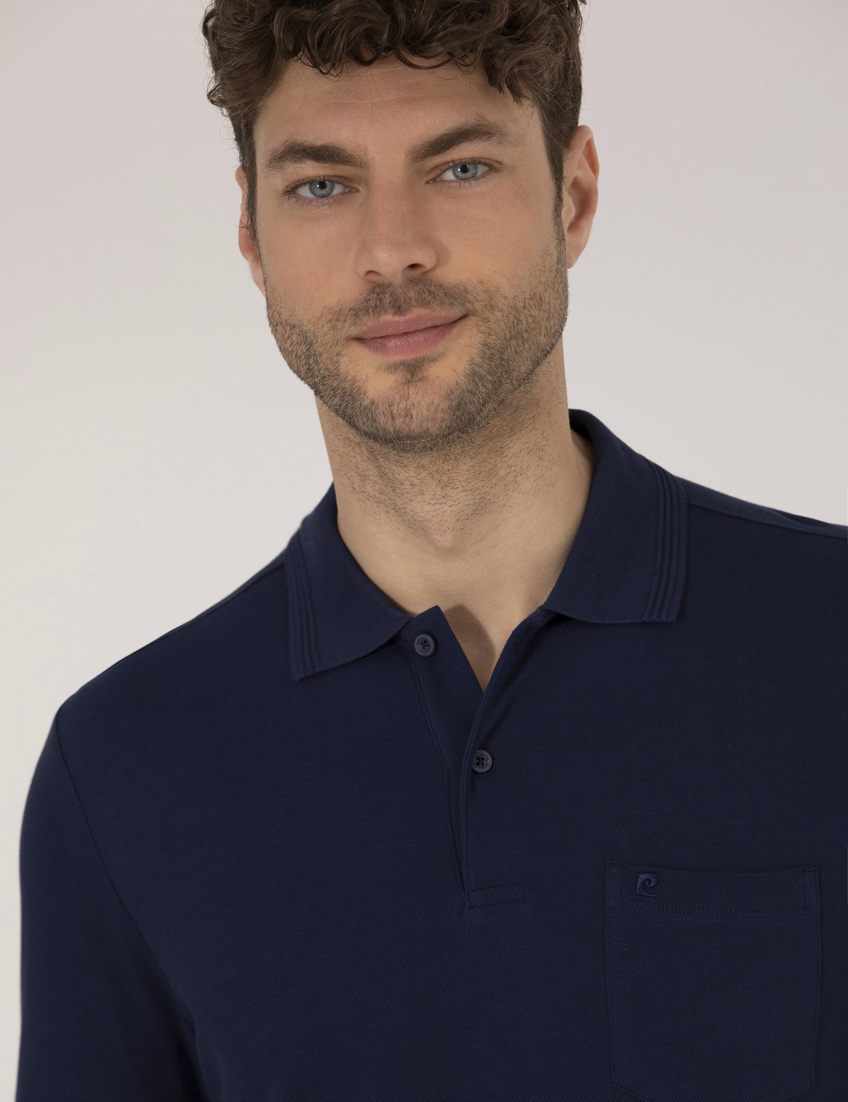 Lacivert Regular Fit Polo Yaka Basic Tişört