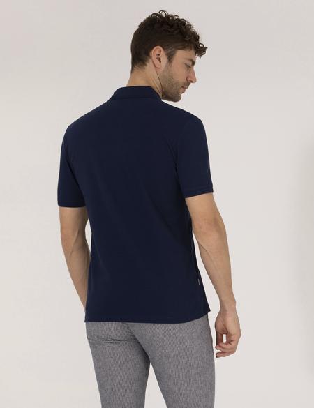 Lacivert Regular Fit Polo Yaka Basic Tişört - 50269604029