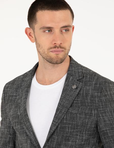 Siyah Slim Fit Spor Ceket - 50264618020