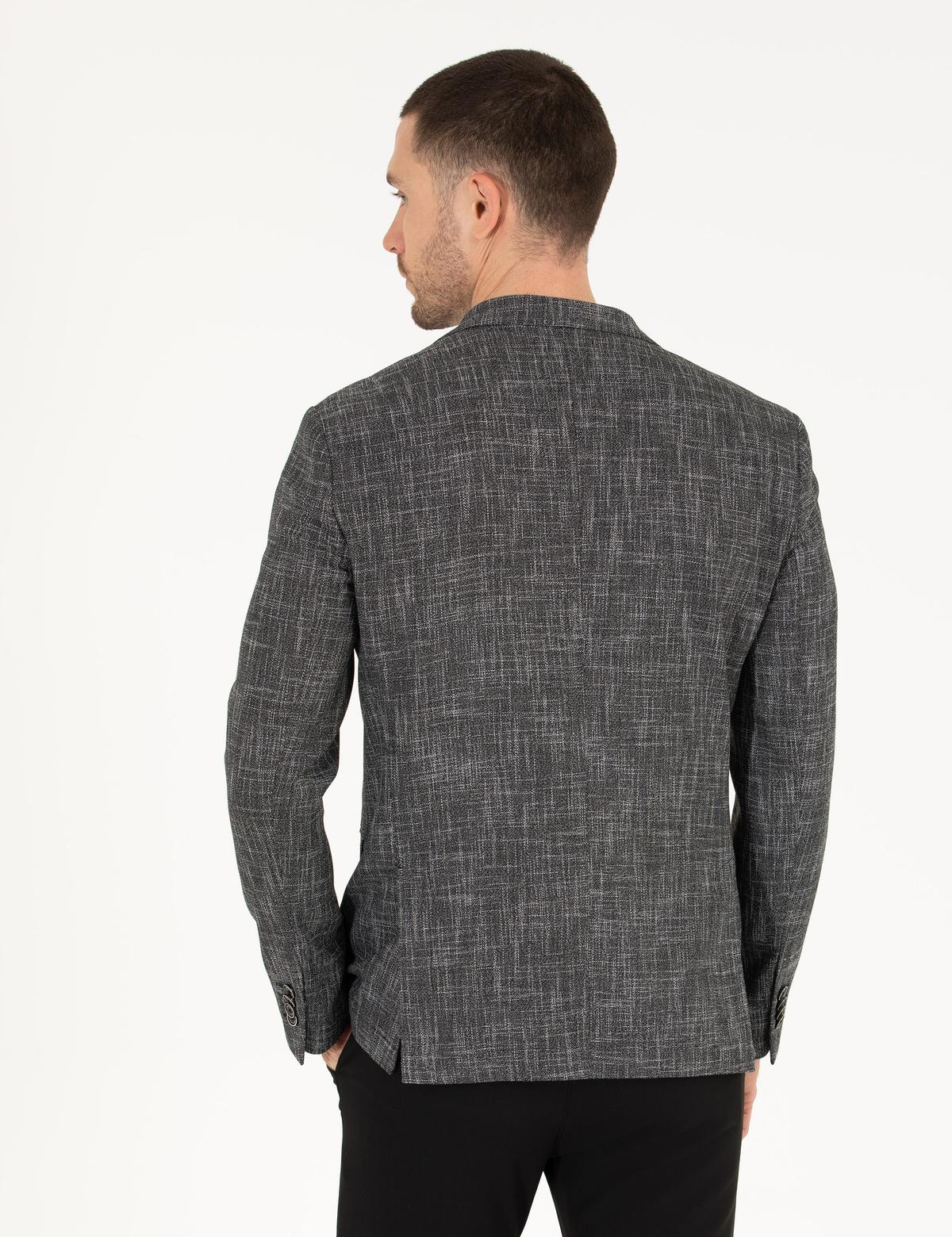 Siyah Slim Fit Spor Ceket - 50264618020