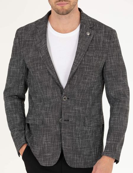 Siyah Slim Fit Spor Ceket - 50264618020