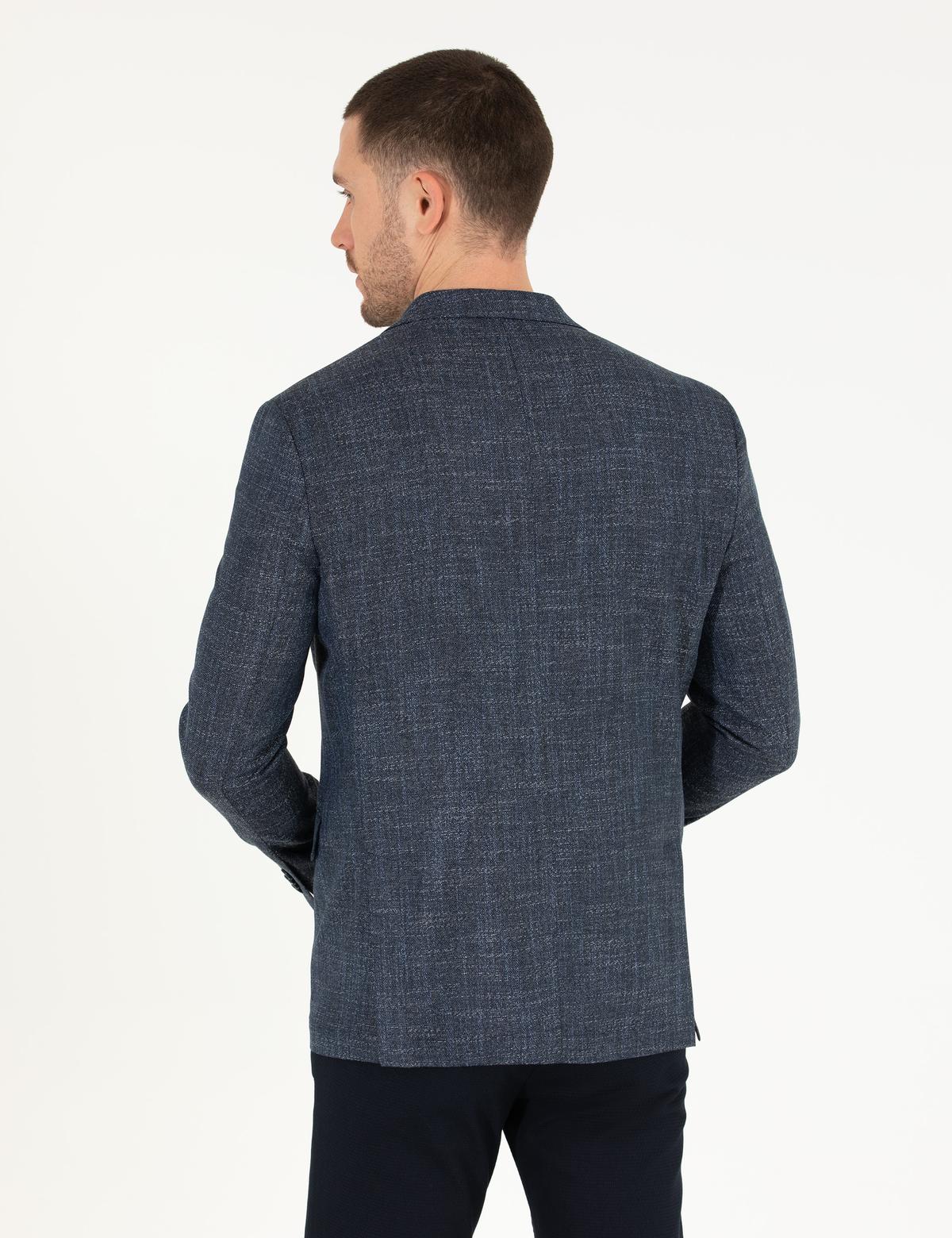 Lacivert Slim Fit Blazer Ceket - 50264618041