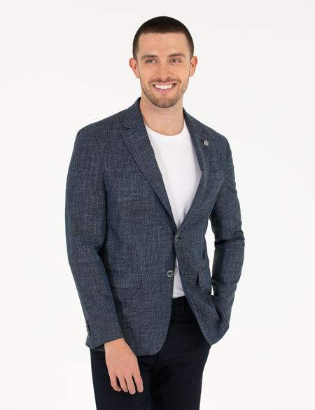Lacivert Slim Fit Blazer Ceket - 50264618035