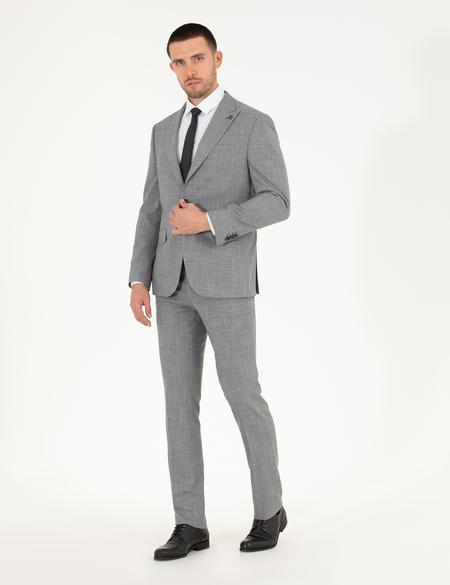 Gri Slim Fit Takım Elbise - 50264980092