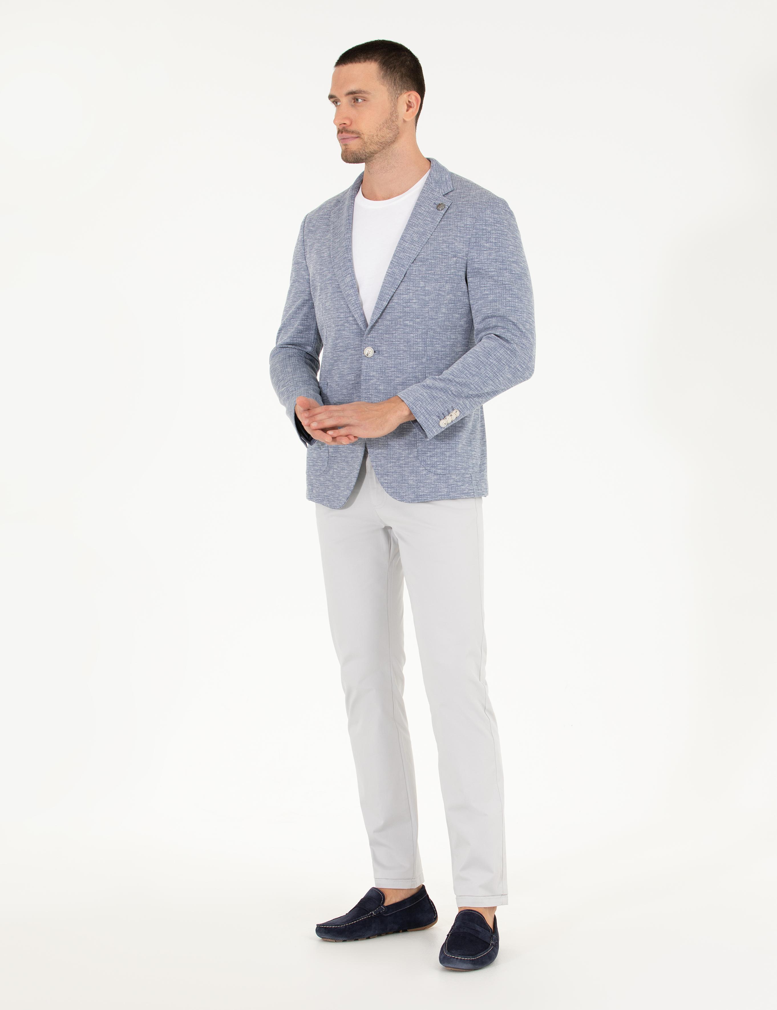 Açık Lacivert Ekstra Slim Fit Ceket