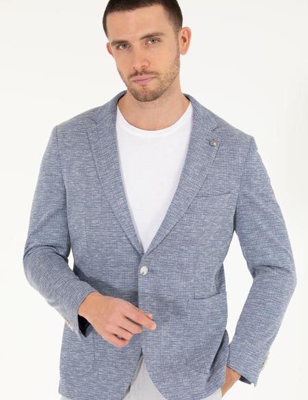 Açık Lacivert Ekstra Slim Fit Ceket - 50267019038