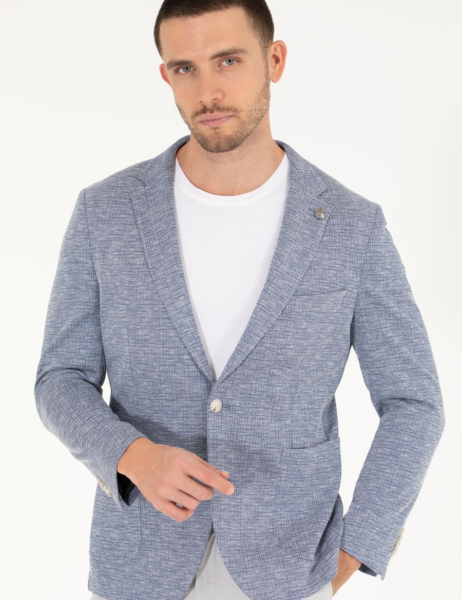 Açık Lacivert Ekstra Slim Fit Ceket