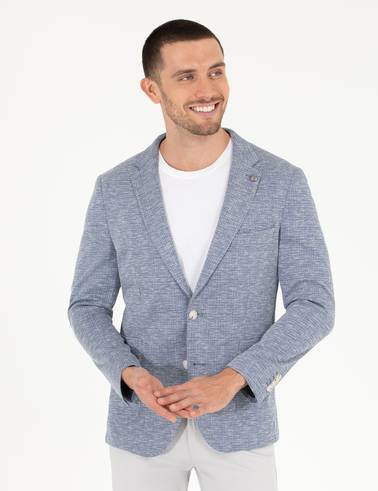 Açık Lacivert Ekstra Slim Fit Ceket
