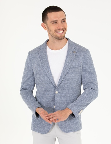 Açık Lacivert Ekstra Slim Fit Ceket
