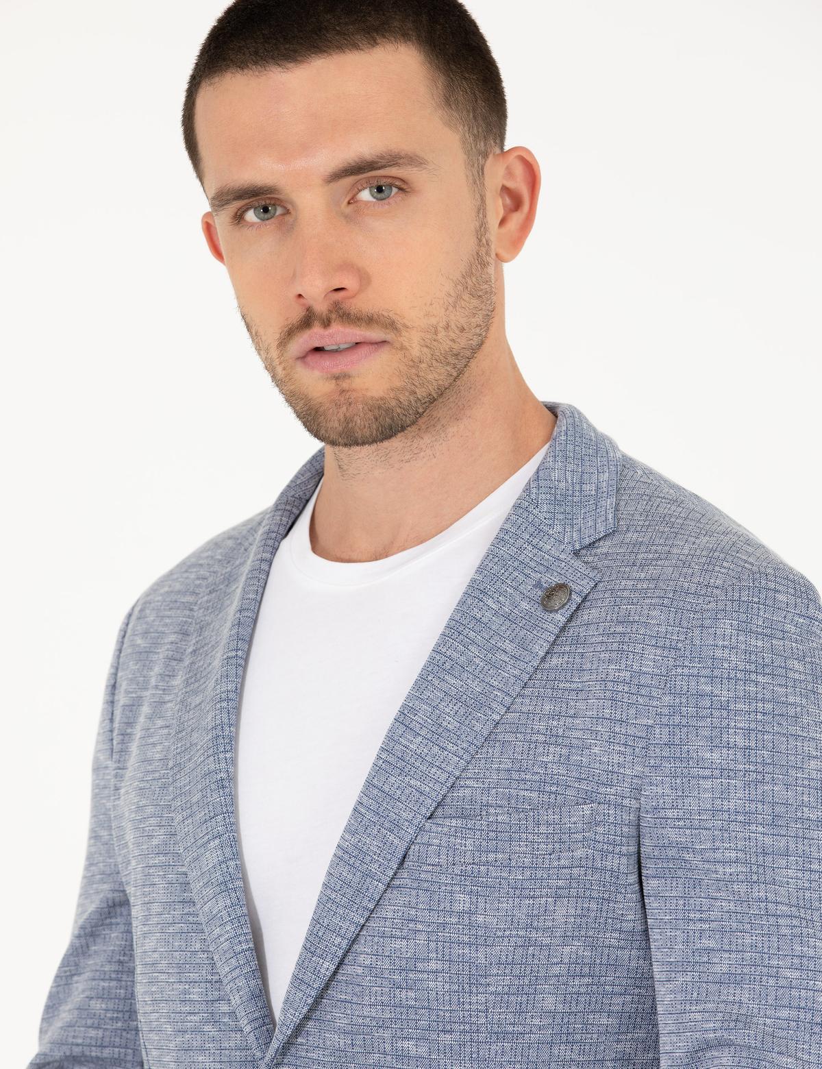 Açık Lacivert Ekstra Slim Fit Ceket - 50267019038