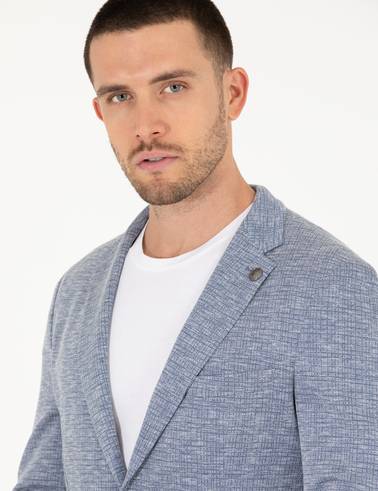 Açık Lacivert Ekstra Slim Fit Ceket