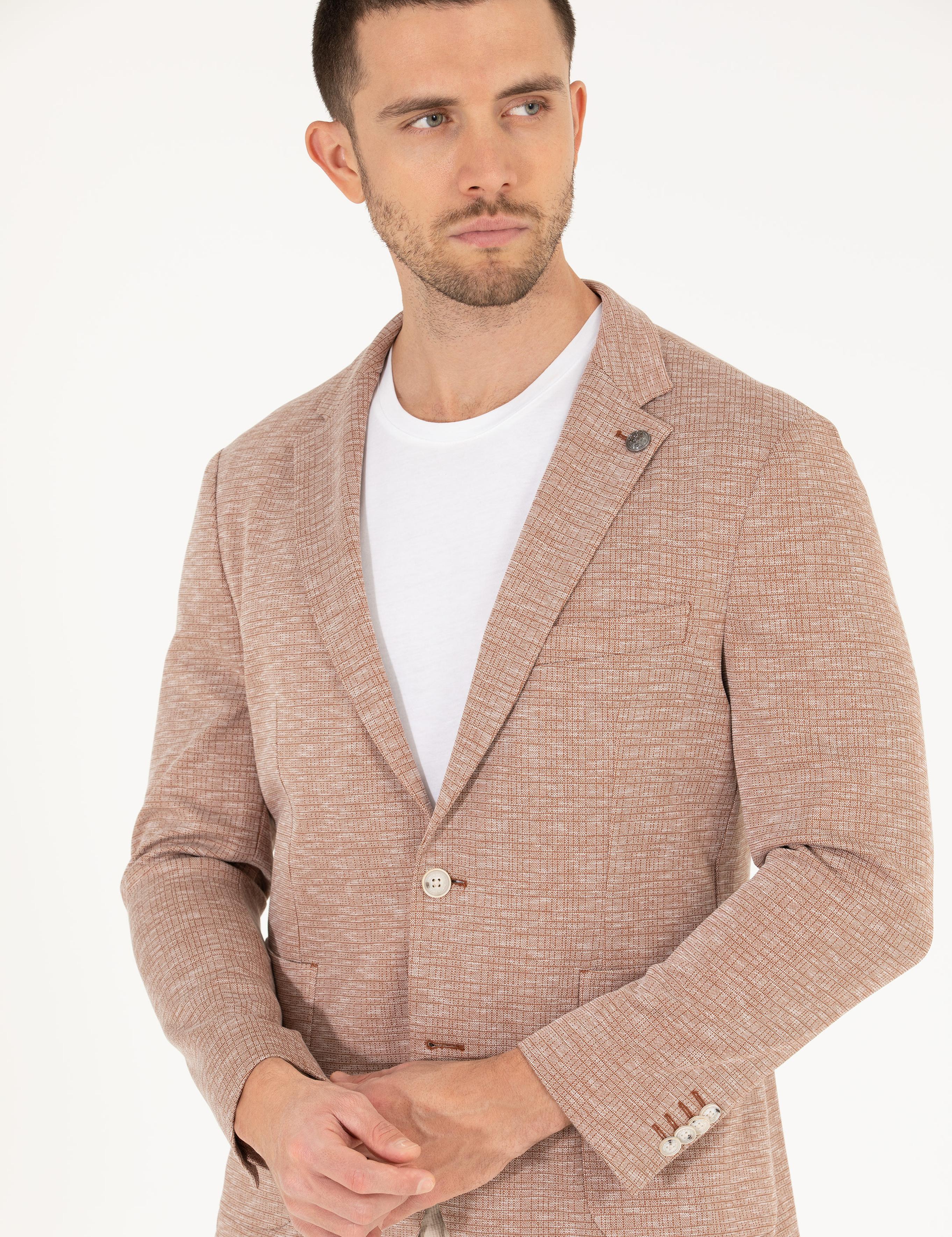 Kiremit Ekstra Slim Fit Ceket