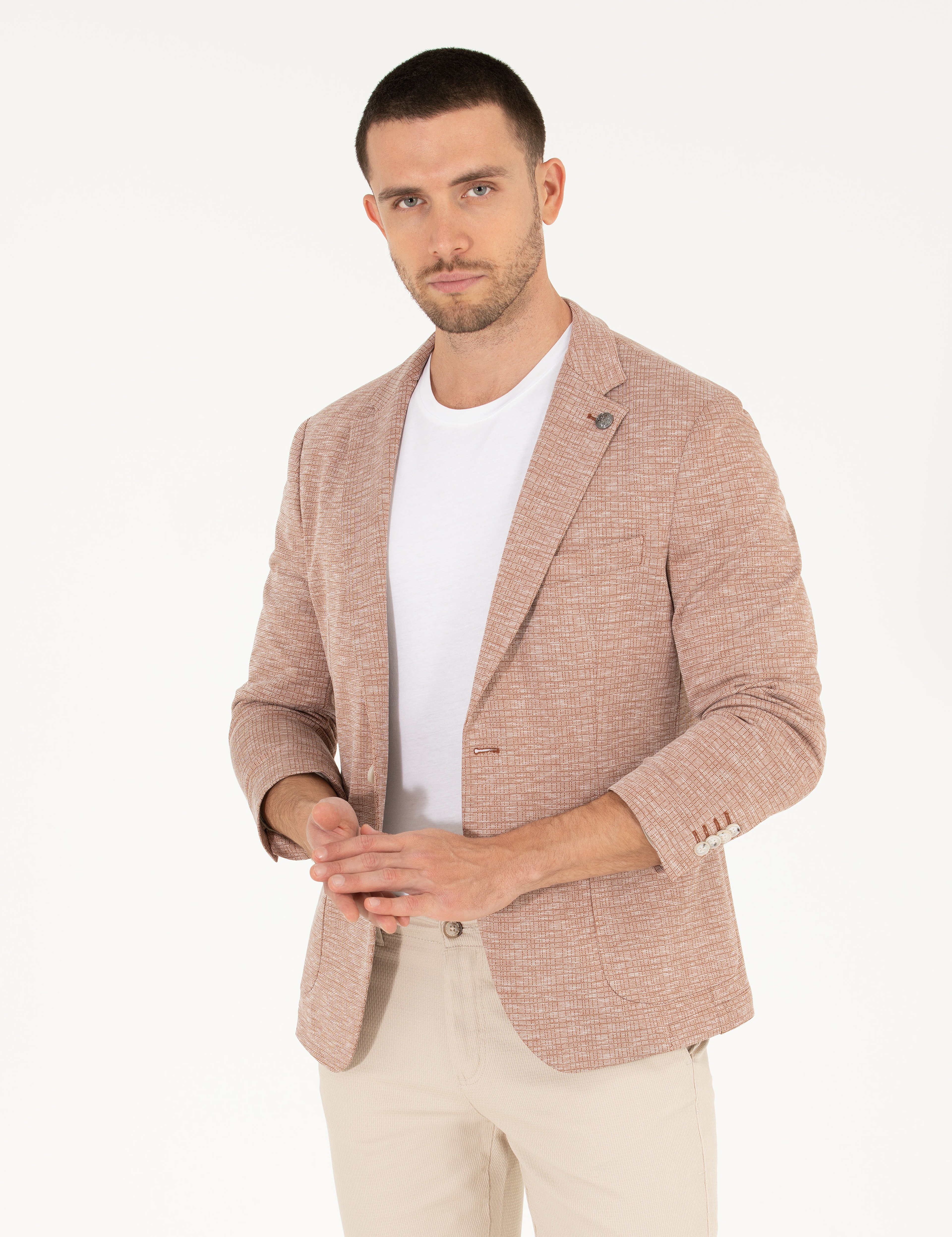 Kiremit Ekstra Slim Fit Ceket - Image 1