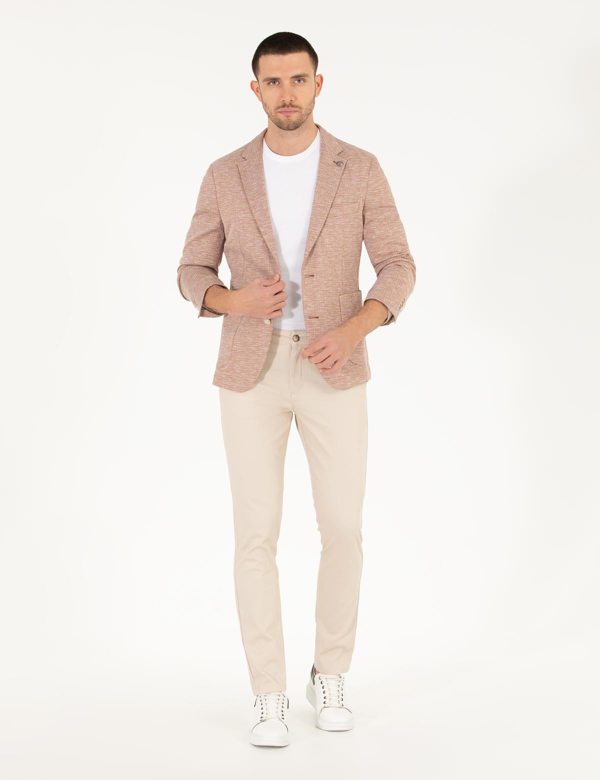 Kiremit Ekstra Slim Fit Ceket - 50267019086