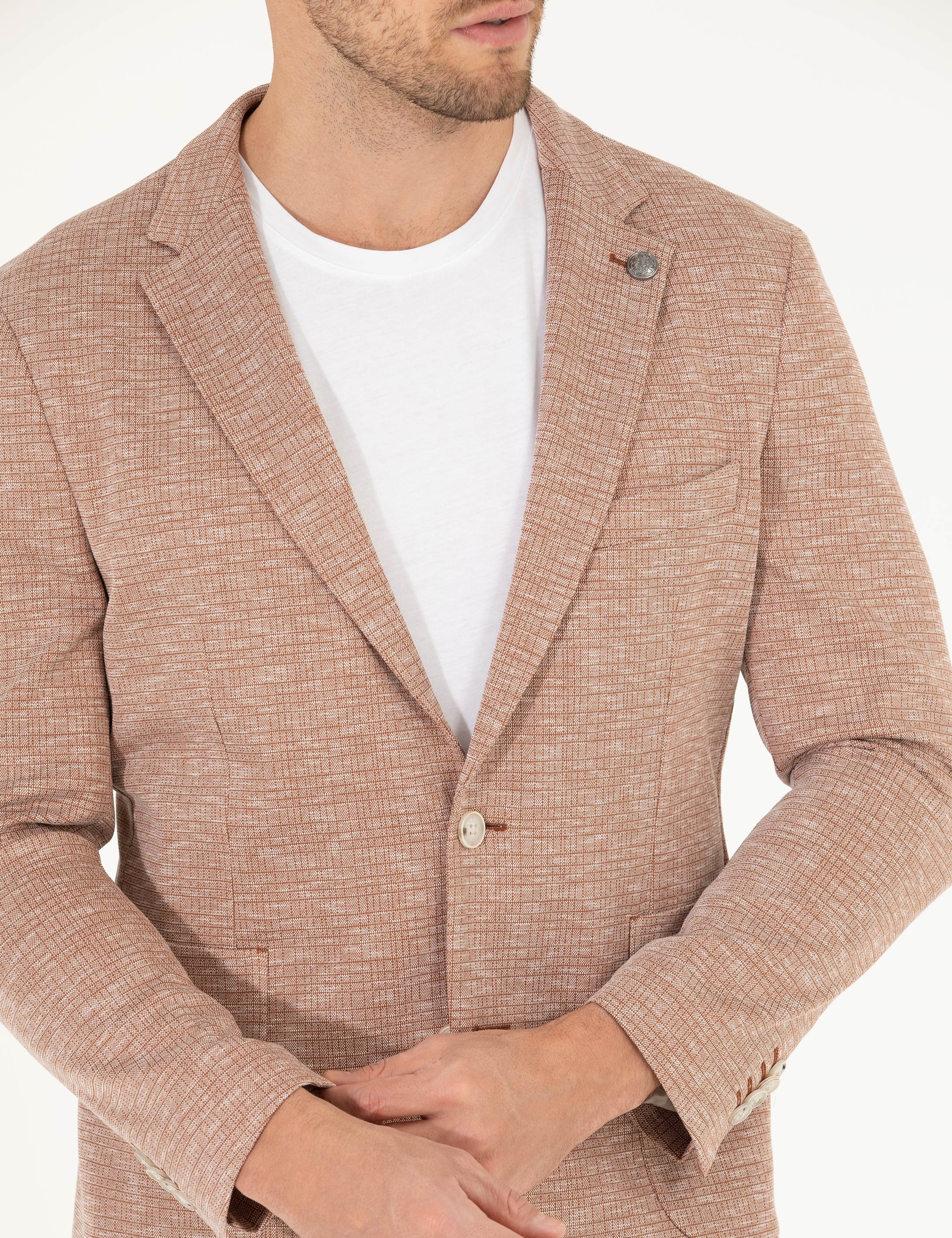 Kiremit Ekstra Slim Fit Ceket - Image 6