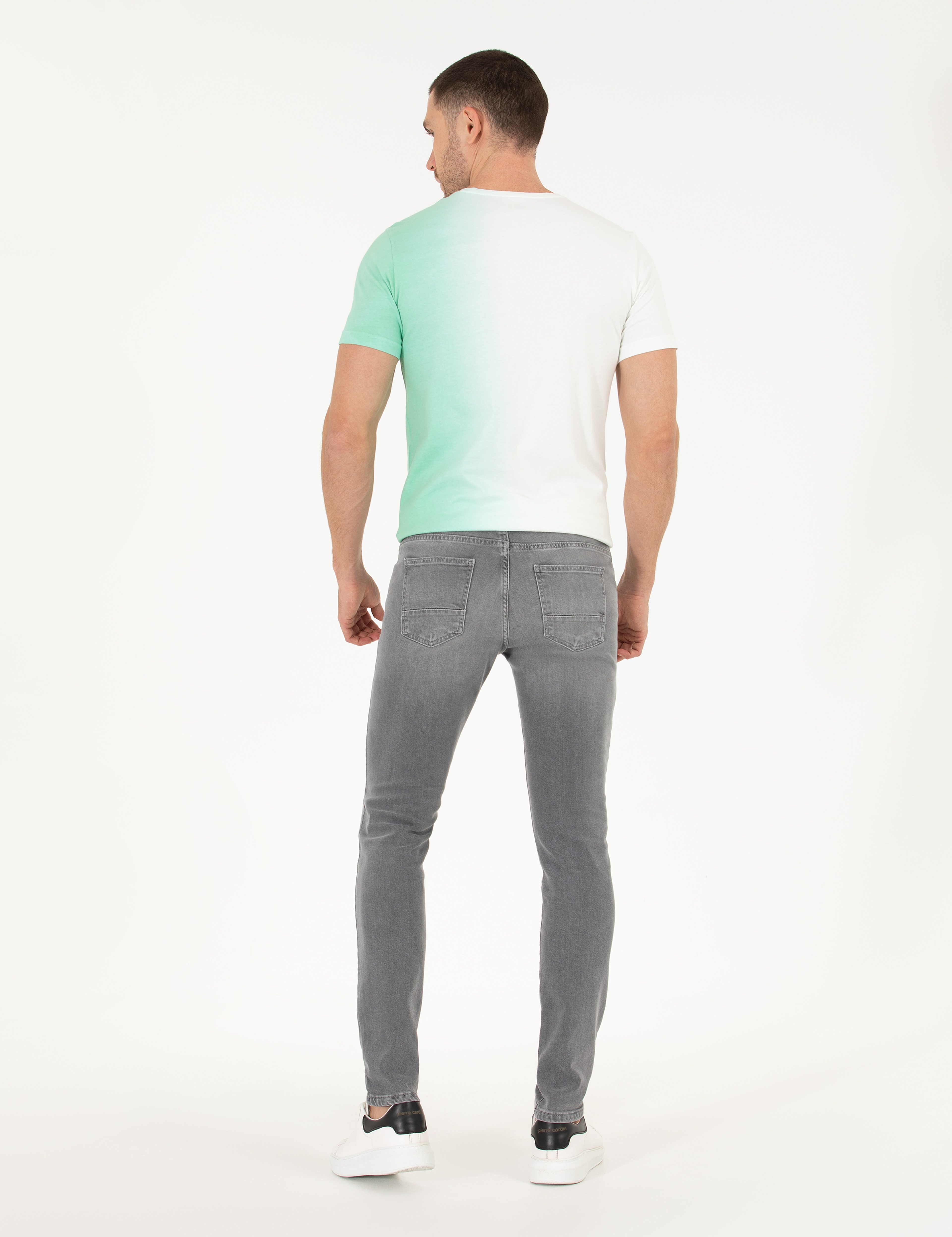 Gri Slim Fit Jean Pantolon