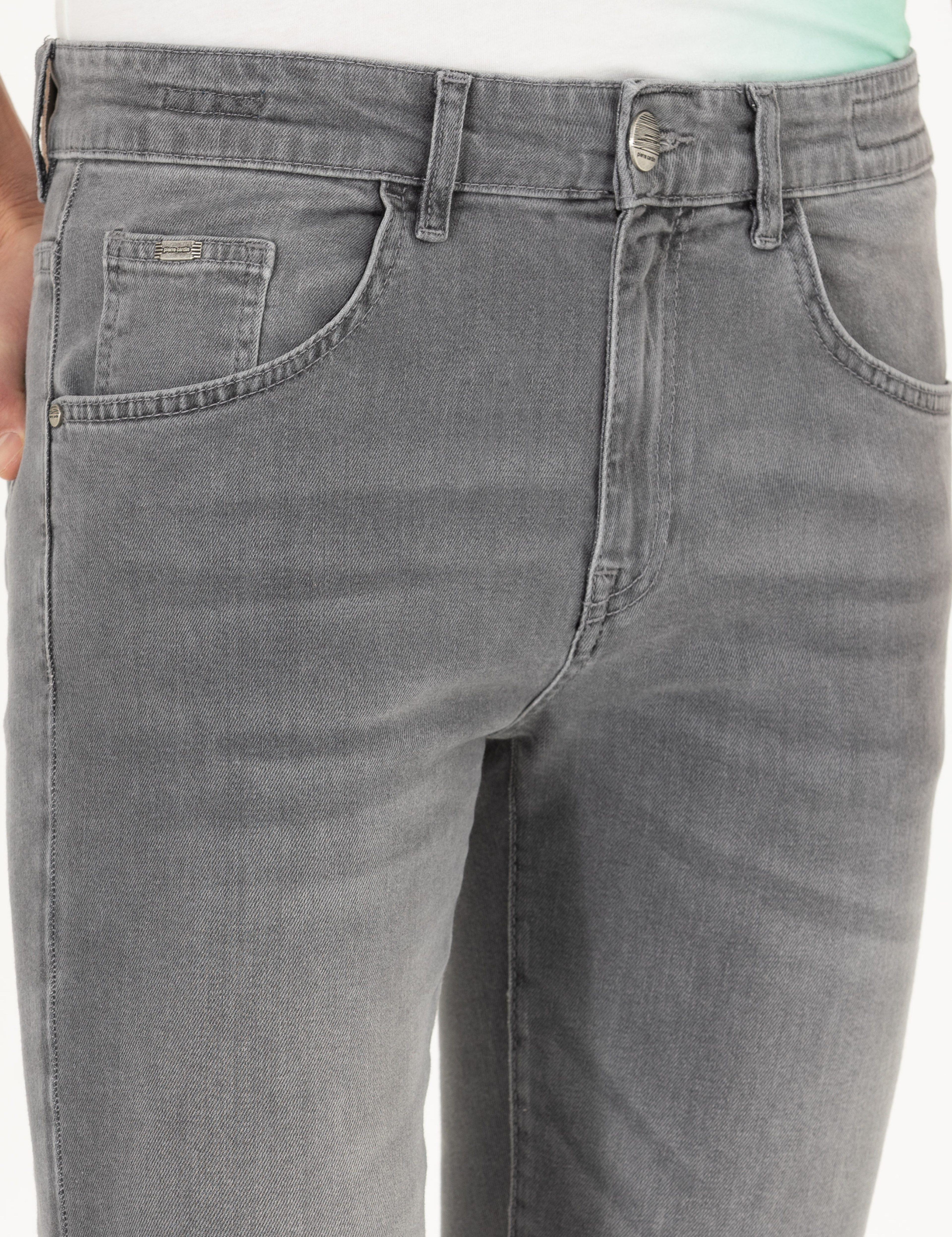 Gri Slim Fit Jean Pantolon