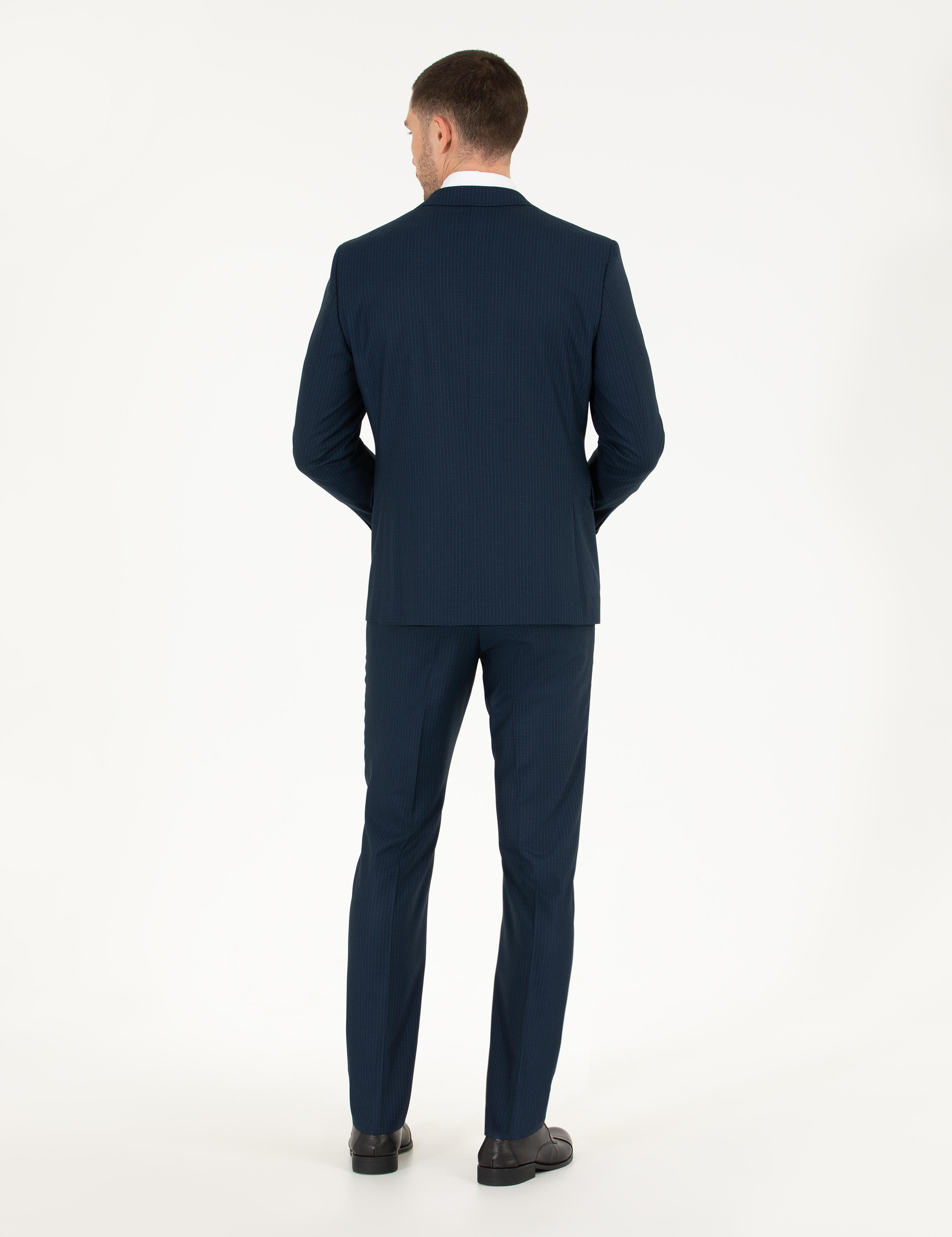 Lacivert Slim Fit Takım Elbise