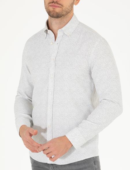 Haki Slim Fit Uzun Kollu Gömlek - 50272314010