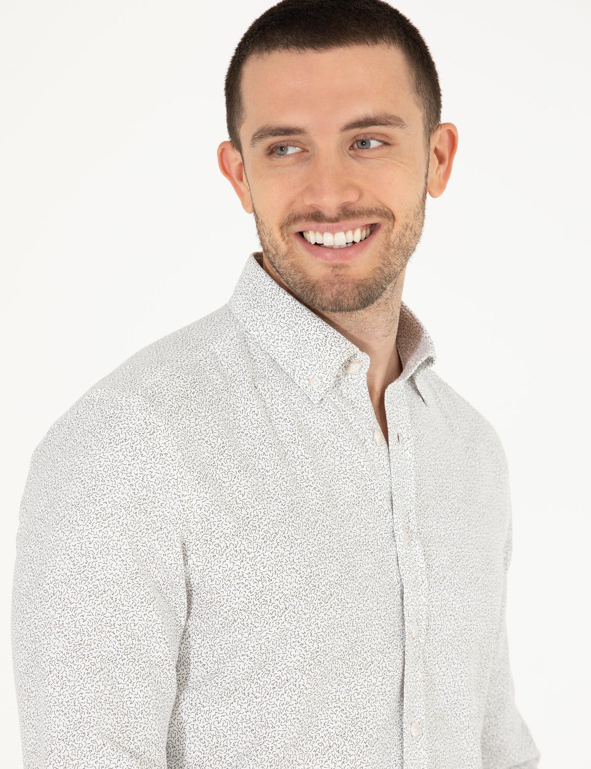 Haki Slim Fit Uzun Kollu Gömlek - 50272314010