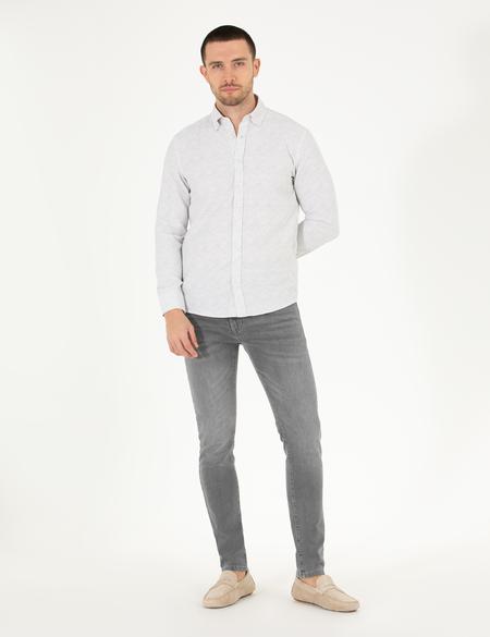 Haki Slim Fit Uzun Kollu Gömlek - 50272314010