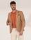 Turuncu Keten Karışımlı Spor Ceket