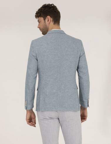 Mavi Ekstra Slim Fit Keten Karışımlı Blazer Ceket