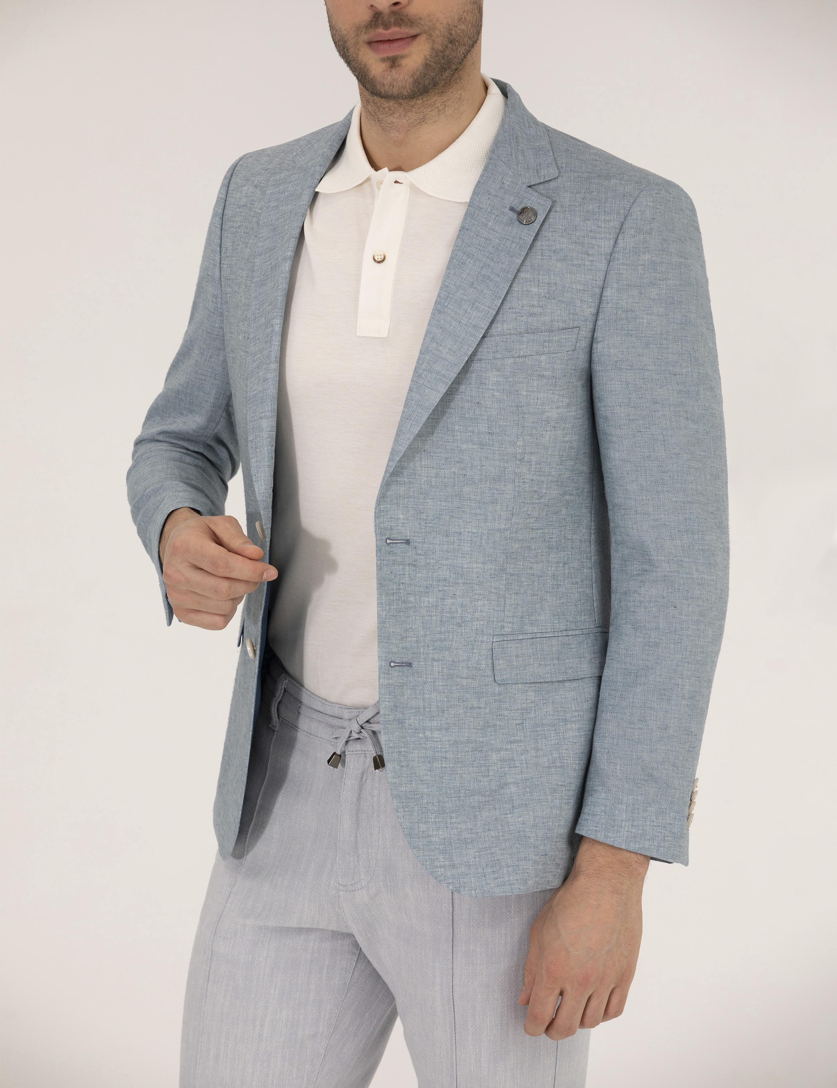 Mavi Ekstra Slim Fit Keten Karışımlı Blazer Ceket