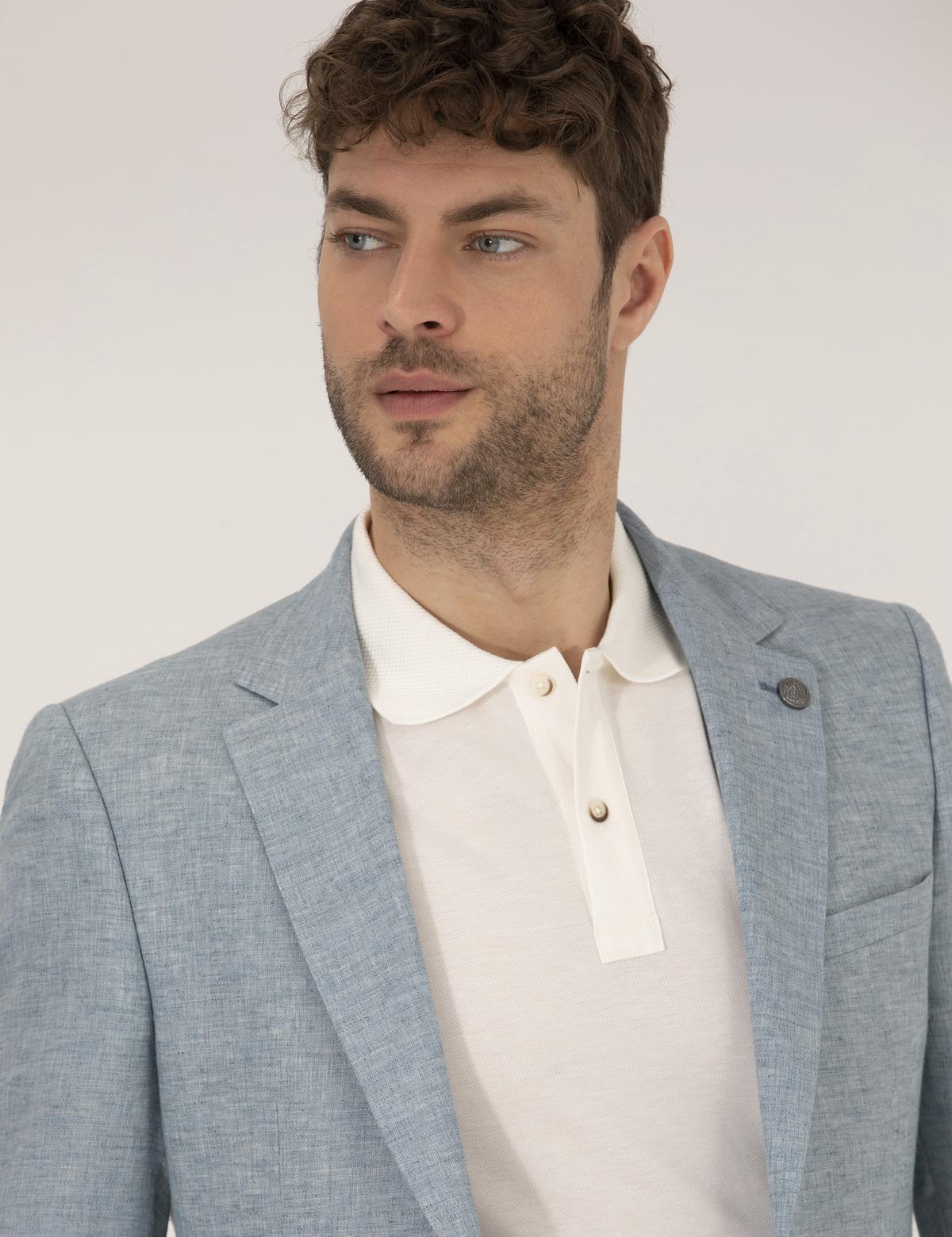 Mavi Ekstra Slim Fit Keten Karışımlı Blazer Ceket - 50264619230