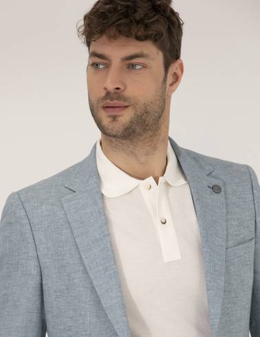 Mavi Ekstra Slim Fit Keten Karışımlı Blazer Ceket
