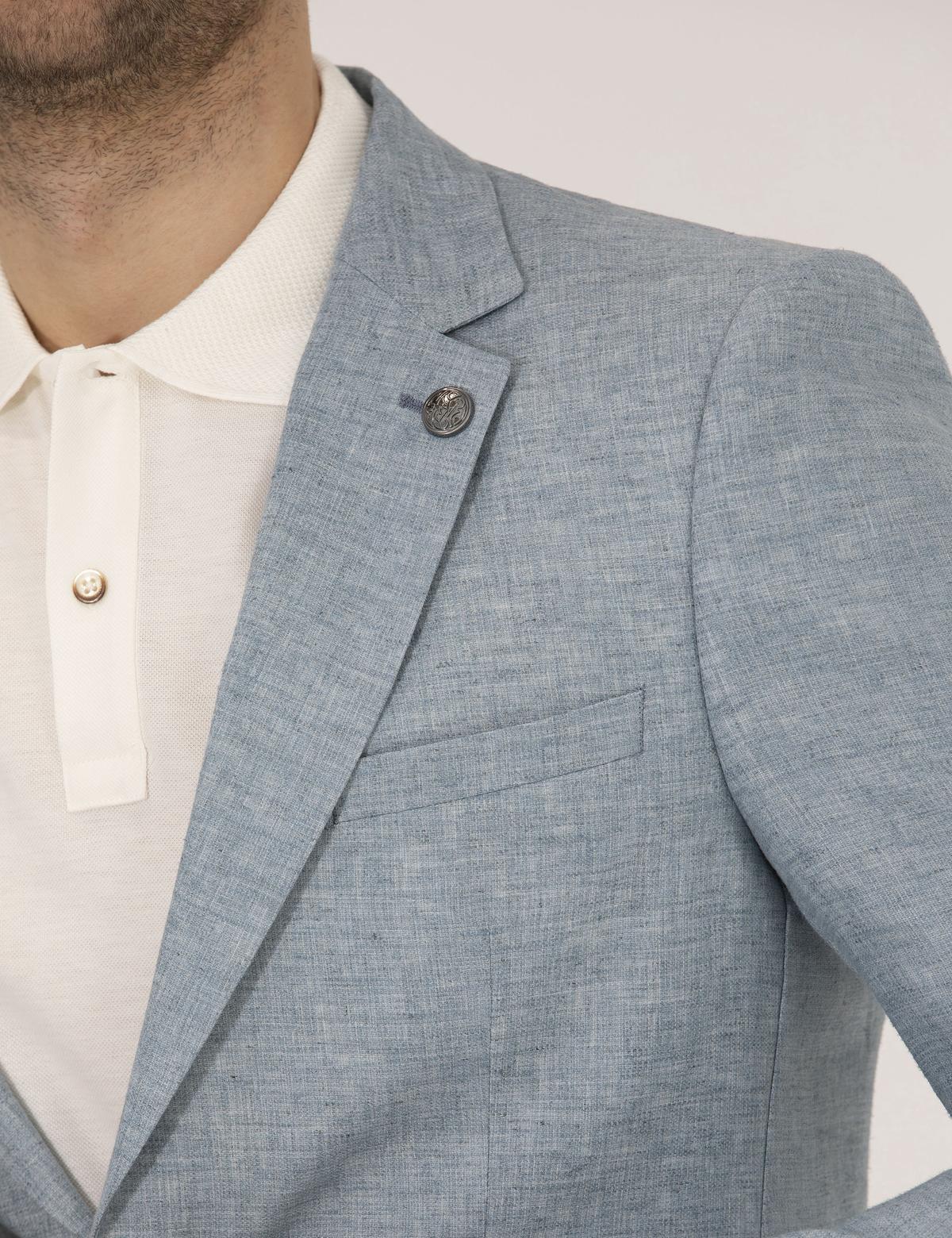 Mavi Ekstra Slim Fit Keten Karışımlı Blazer Ceket - 50264619230