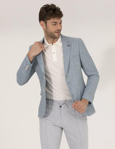 Mavi Ekstra Slim Fit Keten Karışımlı Blazer Ceket - 50264619230