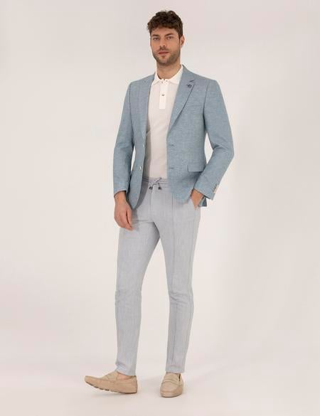 Mavi Ekstra Slim Fit Keten Karışımlı Blazer Ceket - 50264619230