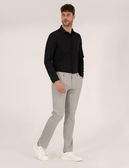 Siyah Slim Fit Oxford Gömlek - 50268227016