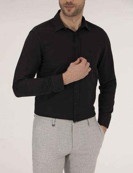 Siyah Slim Fit Oxford Gömlek - 50268227016