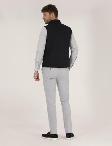 Açık Mavi Slim Fit Belden Bağlamalı Chino Pantolon - 50271280131
