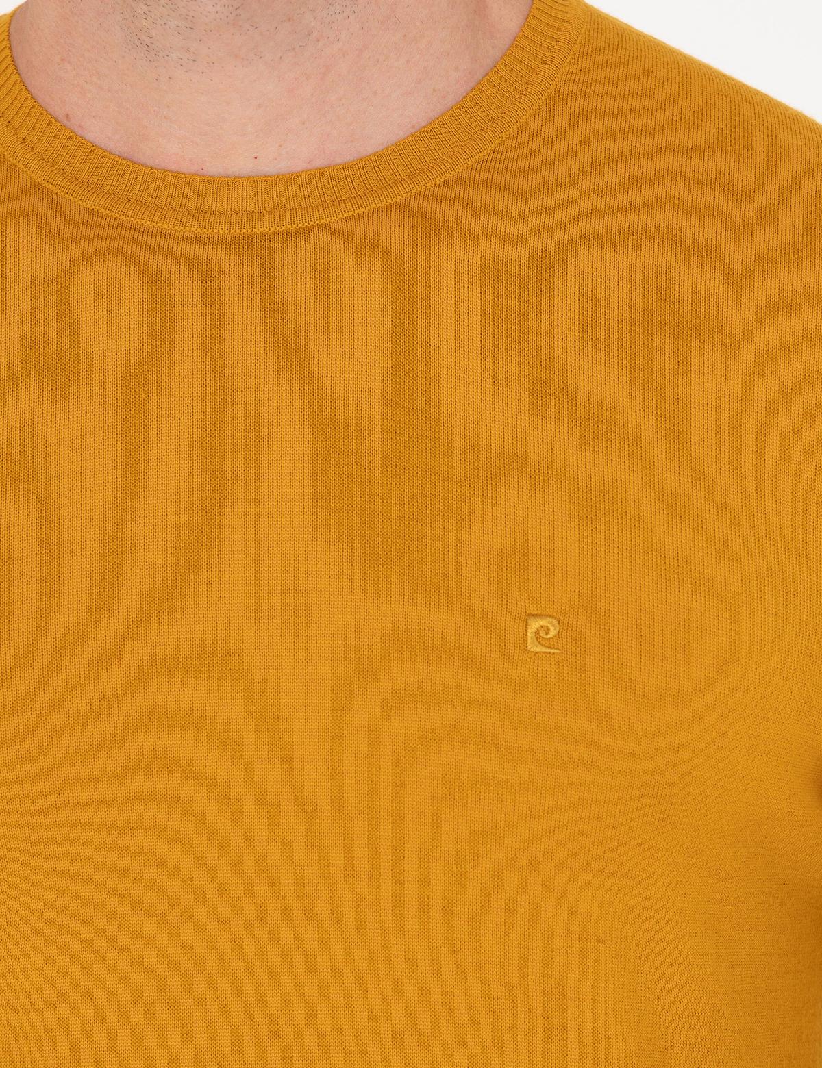 Safran Slim Fit Bisiklet Yaka Yün Karışımlı Basic Triko Kazak - 50257301051