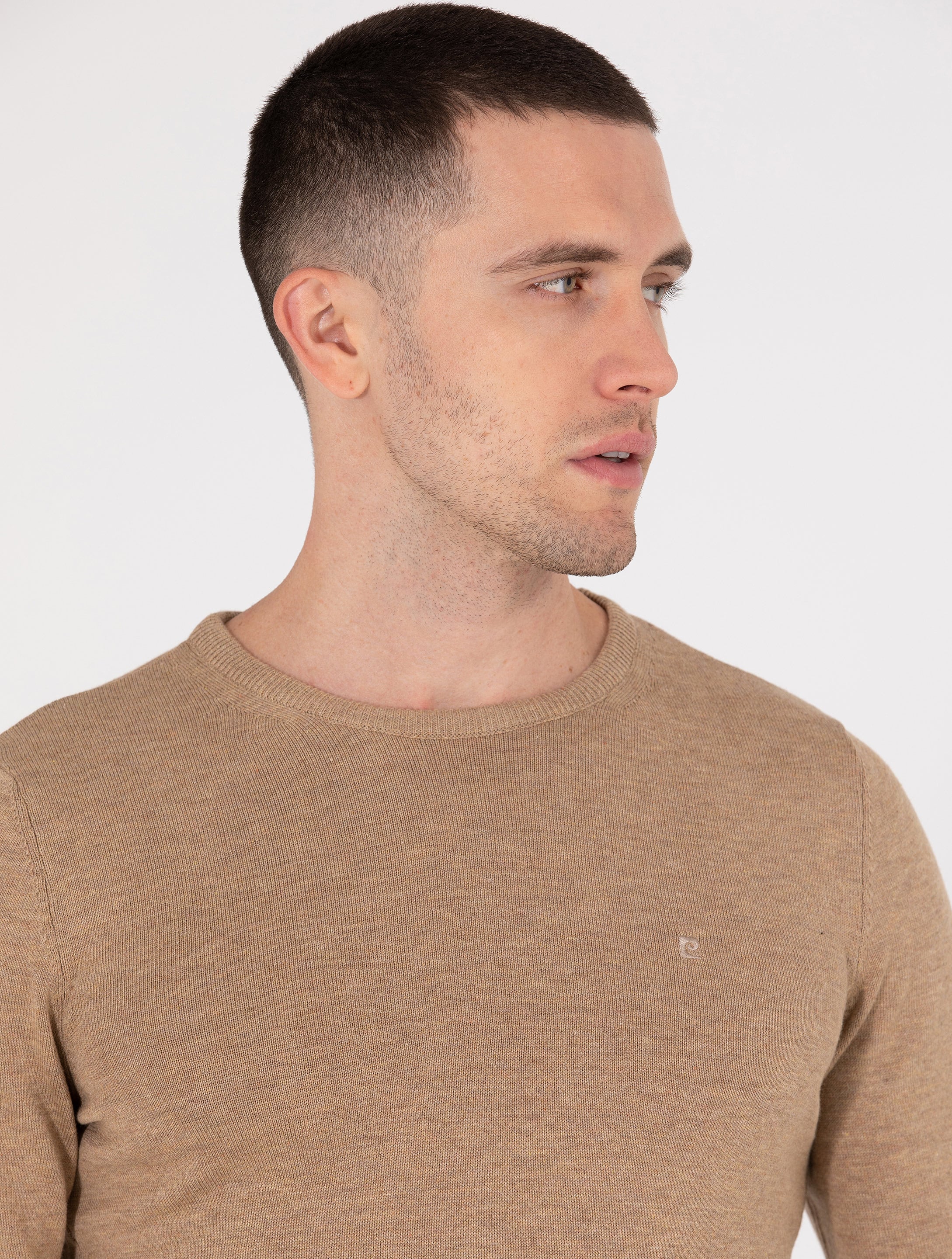 Camel Melanj Slim Fit Bisiklet Yaka Basic Triko Kazak - Image 2