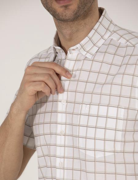 Haki Regular Fit Kısa Kollu Gömlek - 50252482007