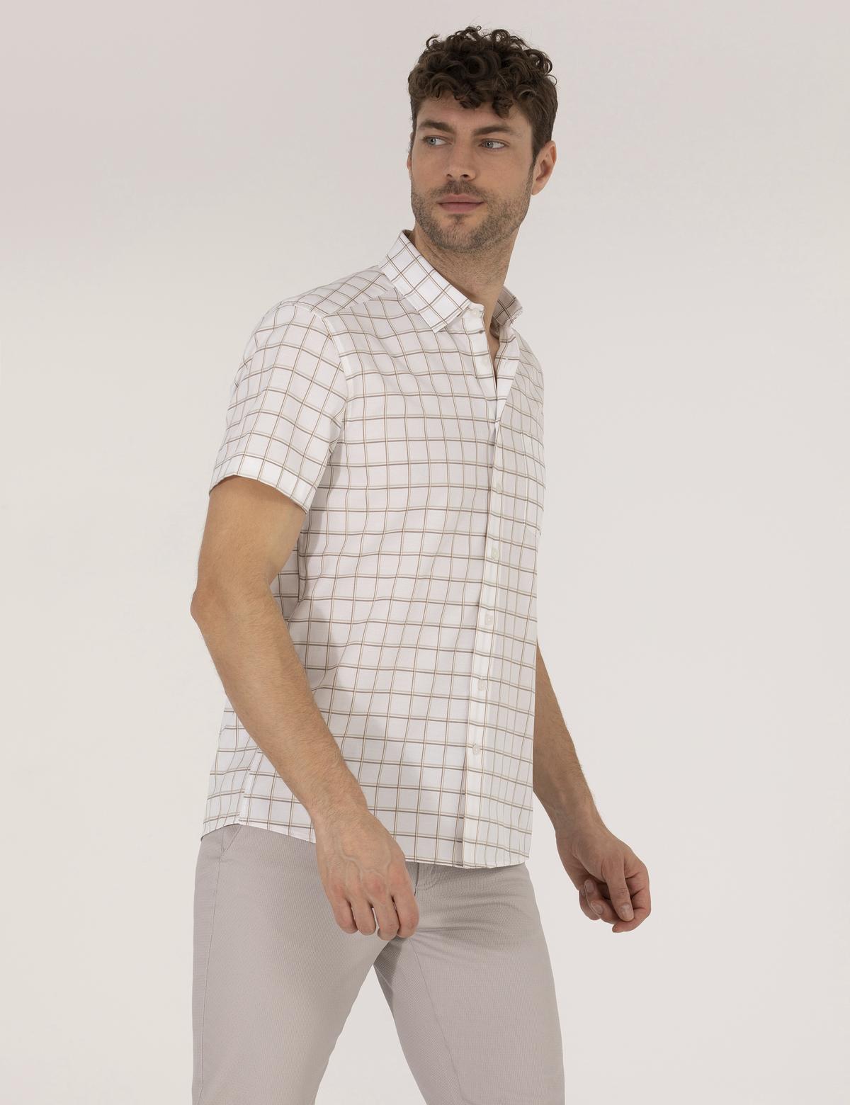 Haki Regular Fit Kısa Kollu Gömlek