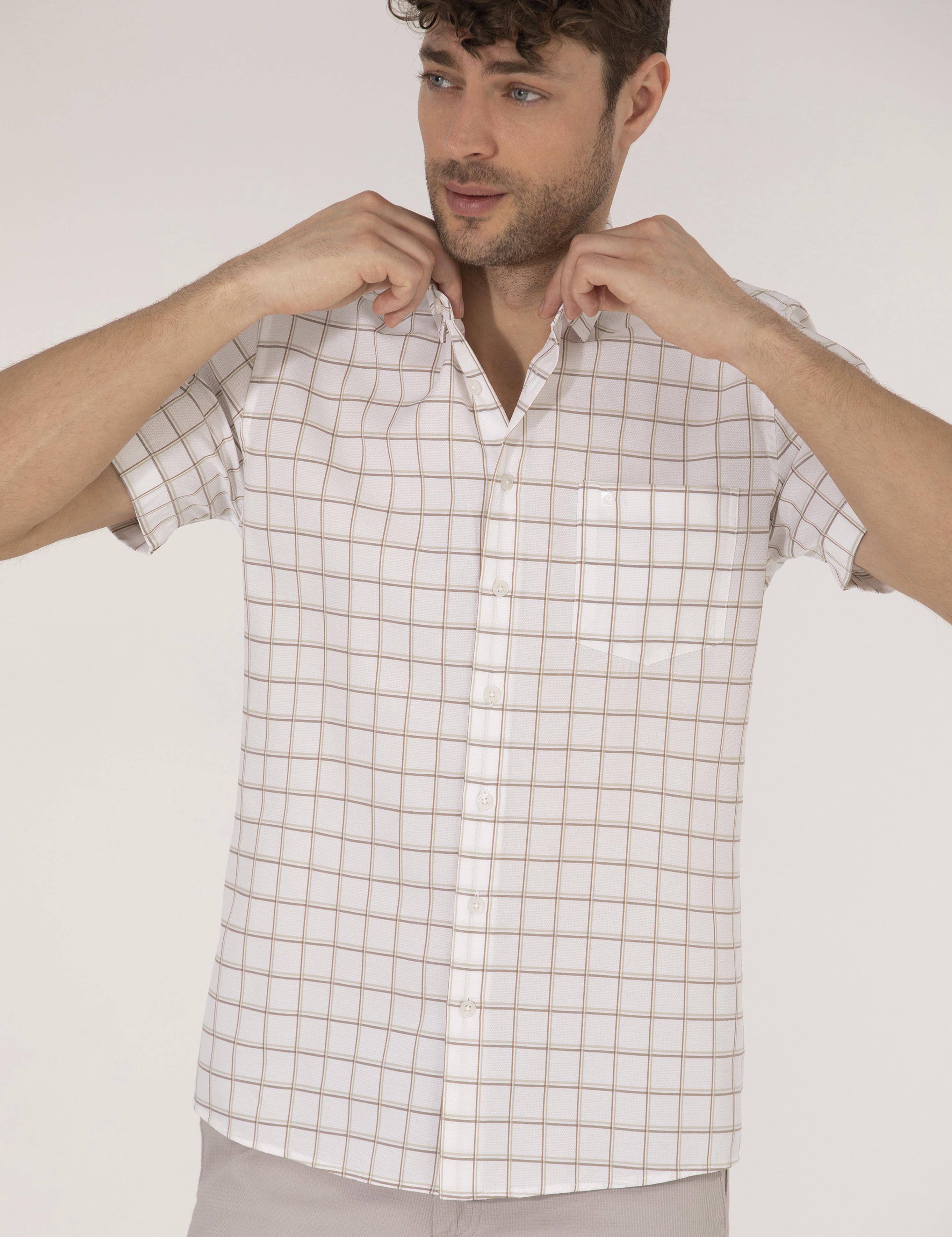 Haki Regular Fit Kısa Kollu Gömlek