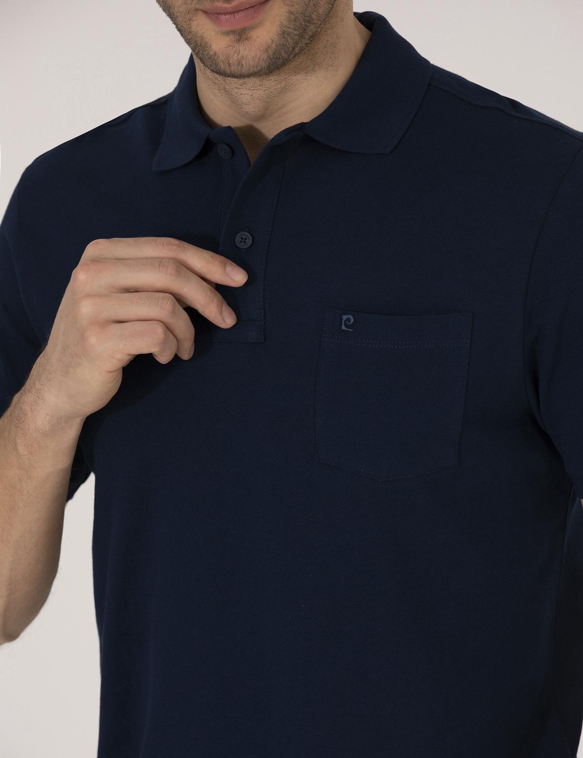 Lacivert Regular Fit Polo Yaka Basic Tişört - 50262659049