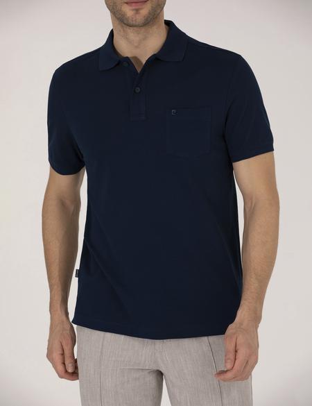 Lacivert Regular Fit Polo Yaka Basic Tişört - 50262659049